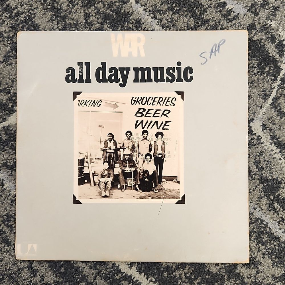 WAR All Day Music Vintage Vinyl Record Album